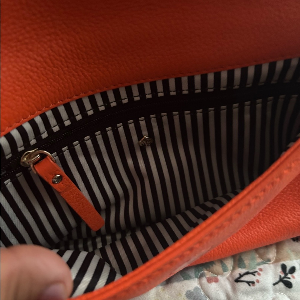 Kate Spade Orange Crossbody Bag with Fold-Over Flap - Picture 3 of 8